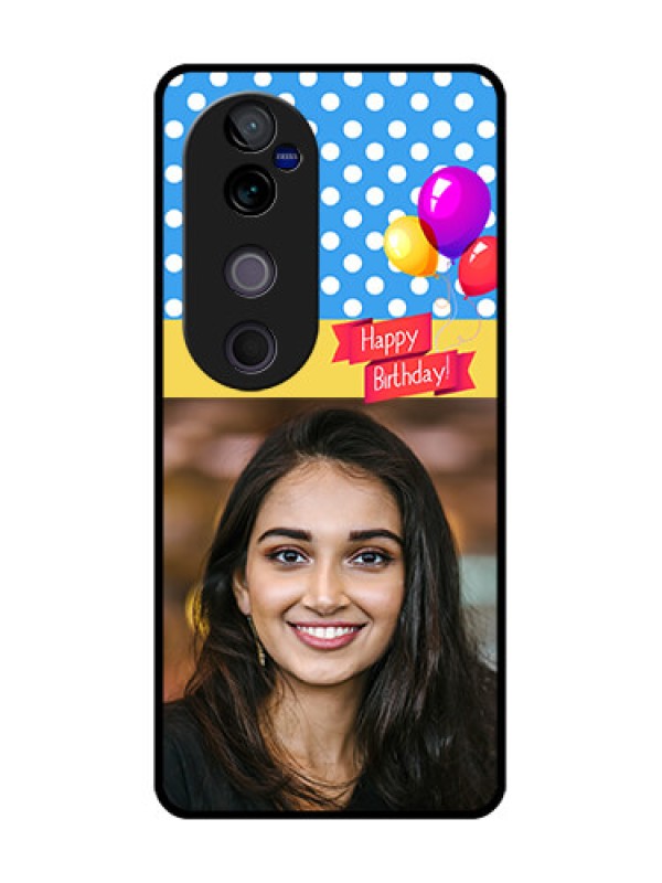 Custom Vivo V40 Pro 5G Custom Glass Phone CaseHappy Birthday Design