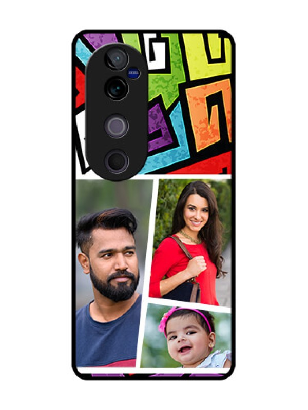 Custom Vivo V40 Pro 5G Custom Glass Phone CaseGraffiti Pattern Design