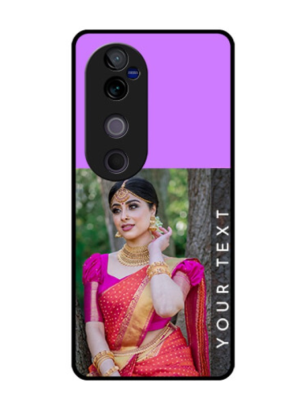 Custom Vivo V40 Pro 5G Custom Glass Phone CaseBirthday Icons Design