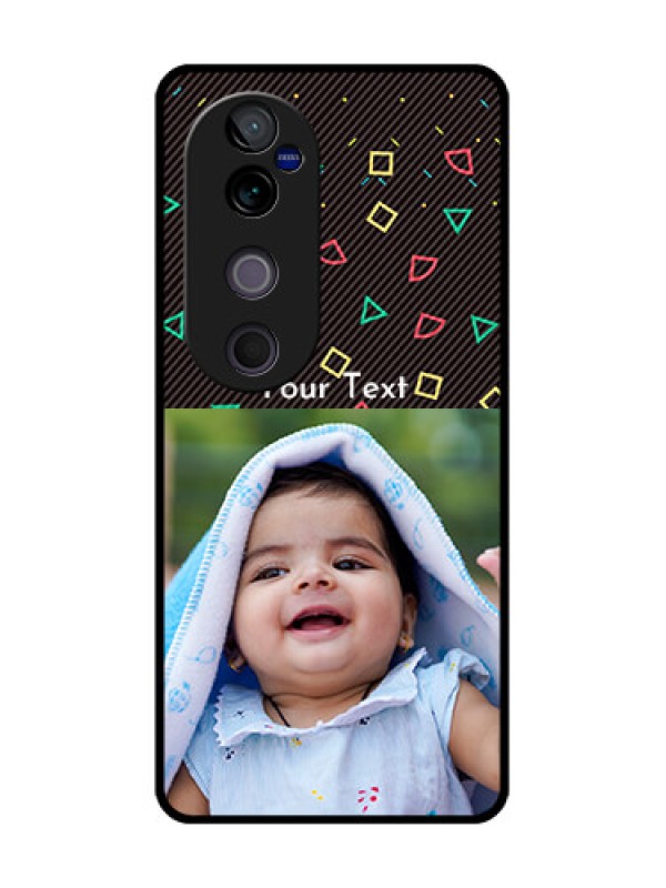 Custom Vivo V40 Pro 5G Custom Glass Phone CaseWith Confetti Birthday Design
