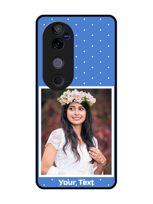 Custom Vivo V40 Pro 5G Custom Glass Phone CasePolka Dots Design