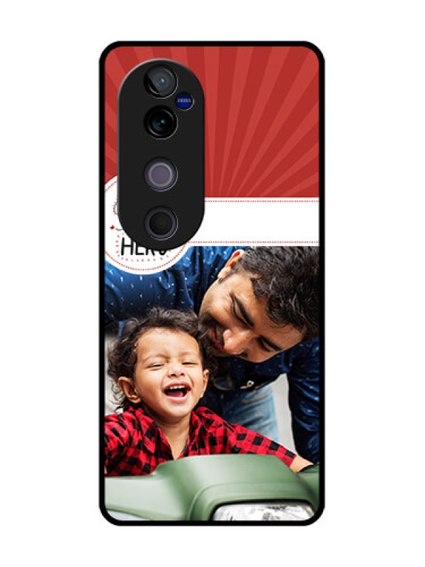 Custom Vivo V40 Pro 5G Custom Glass Phone CaseMy Dad Hero Design