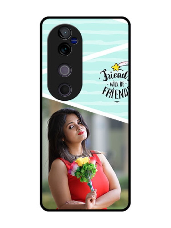 Custom Vivo V40 Pro 5G Custom Glass Phone CaseFriends Picture Icon Design