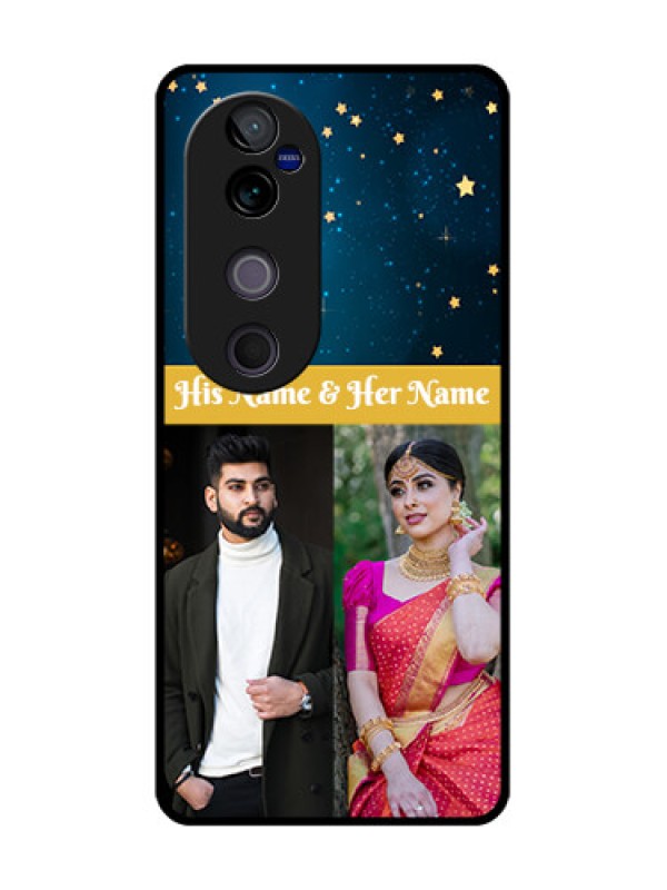 Custom Vivo V40 Pro 5G Custom Glass Phone CaseGalaxy Stars Backdrop Design