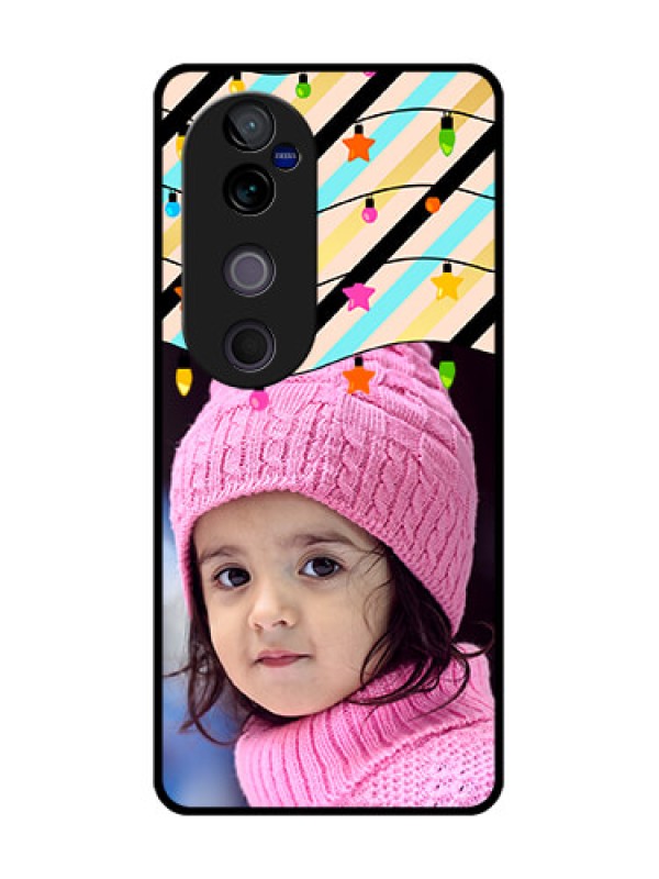 Custom Vivo V40 Pro 5G Custom Glass Phone CaseLights Hanging Design