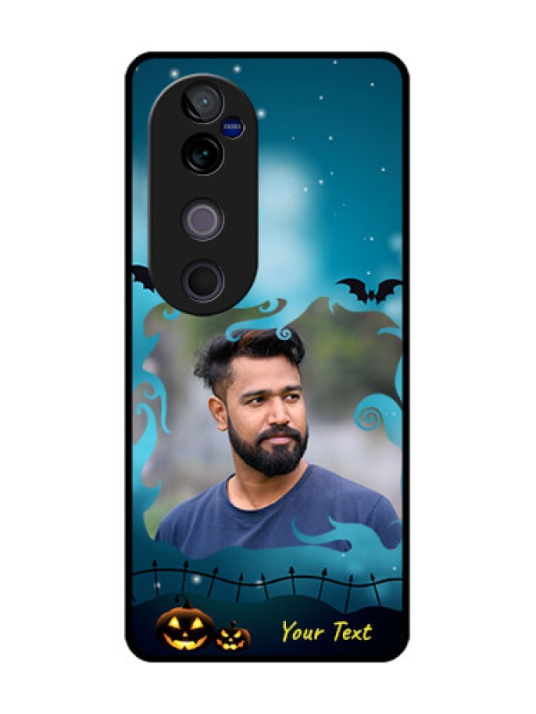 Custom Vivo V40 Pro 5G Custom Glass Phone CaseHalloween Frame Design