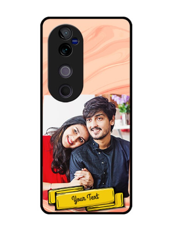 Custom Vivo V40 Pro 5G Custom Glass Phone CaseMarble Texture Design