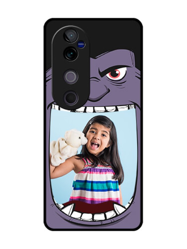 Custom Vivo V40 Pro 5G Custom Glass Phone CaseAngry Monster Design