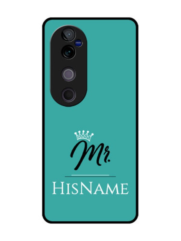 Custom Vivo V40 Pro 5G Custom Glass Phone CaseMr With Name Design