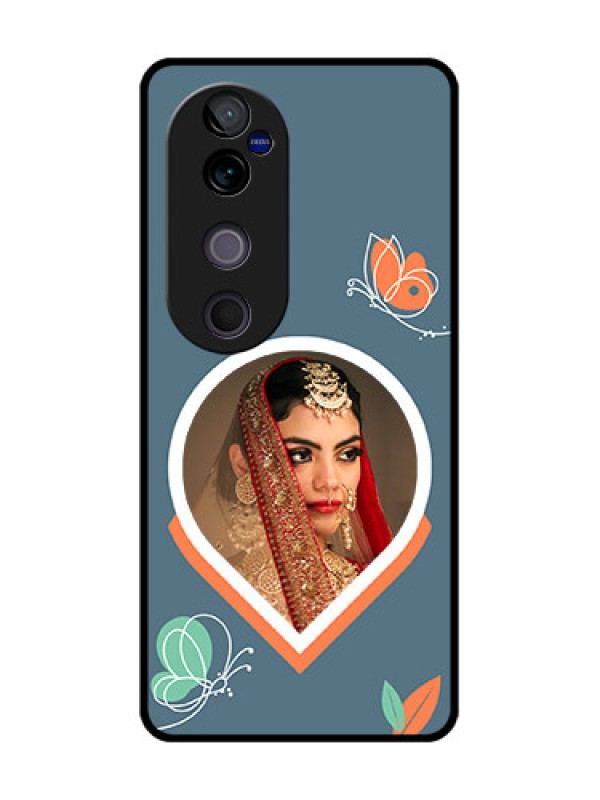 Custom Vivo V40 Pro 5G Custom Glass Phone CaseDroplet Butterflies Design