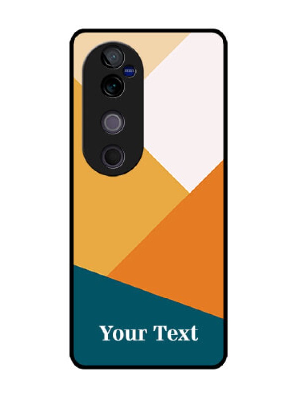 Custom Vivo V40 Pro 5G Custom Glass Phone CaseStacked Multi - Colour Design