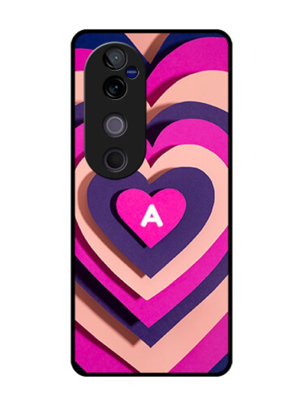 Custom Vivo V40 Pro 5G Custom Glass Phone CaseCute Heart Pattern Design
