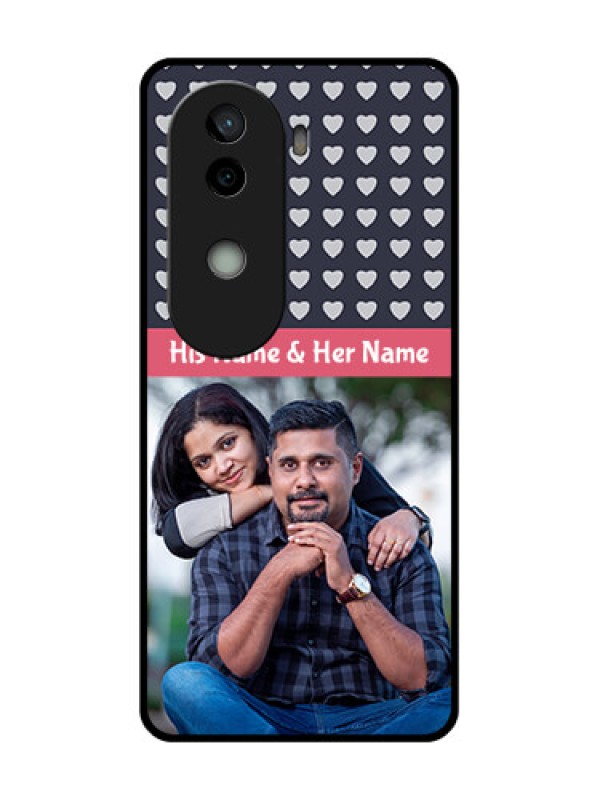 Custom Vivo V40e 5G Custom Glass Phone CaseLove Symbols Design