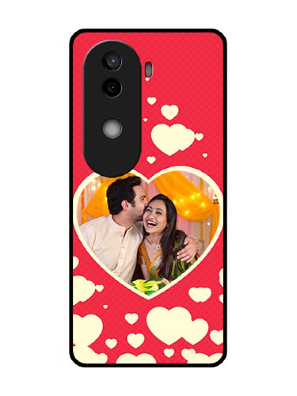 Custom Vivo V40e 5G Custom Glass Phone CaseLove Symbols Phone Cover Design