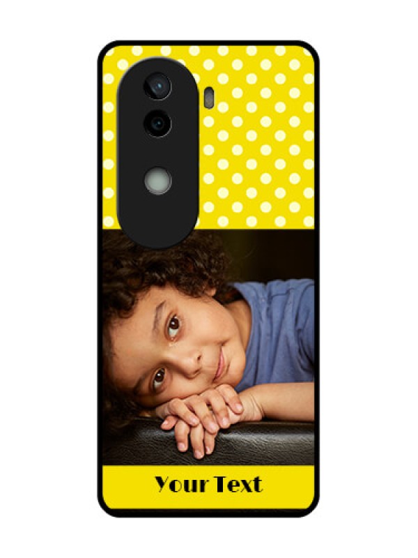 Custom Vivo V40e 5G Custom Glass Phone CaseBright Yellow Case Design