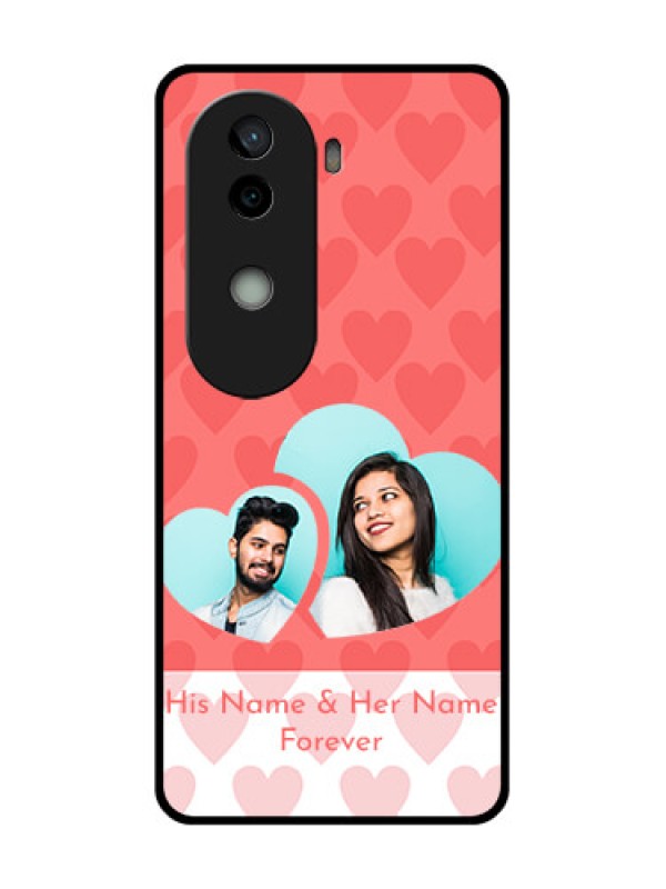 Custom Vivo V40e 5G Custom Glass Phone CaseCouple Pic Upload Design