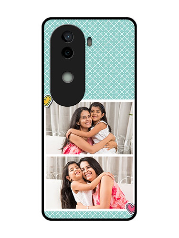 Custom Vivo V40e 5G Custom Glass Phone Case2 Image Holder With Pattern Design