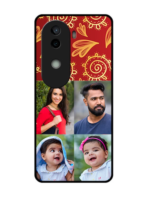 Custom Vivo V40e 5G Custom Glass Phone Case4 Image Traditional Design