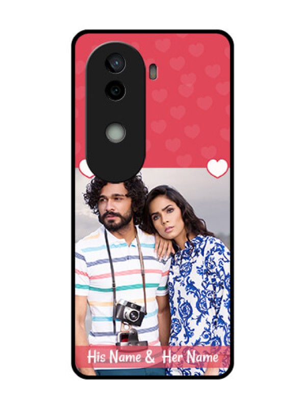 Custom Vivo V40e 5G Custom Glass Phone CaseSimple Love Design