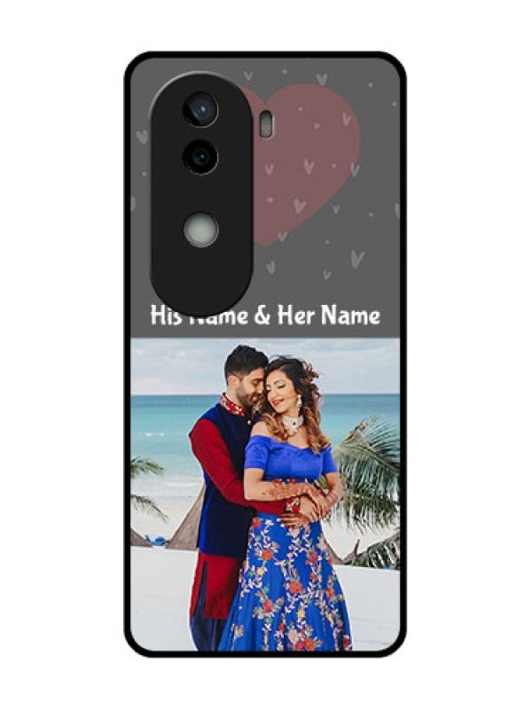 Custom Vivo V40e 5G Custom Glass Phone CaseBuy Love Design With Photo Online