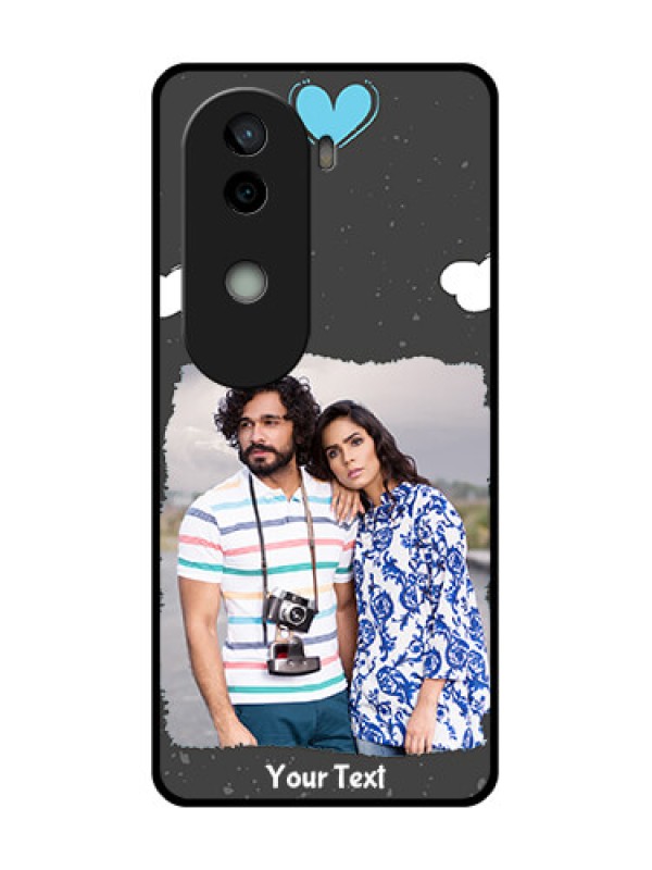 Custom Vivo V40e 5G Custom Glass Phone CaseSplashes With Love Doodles Design