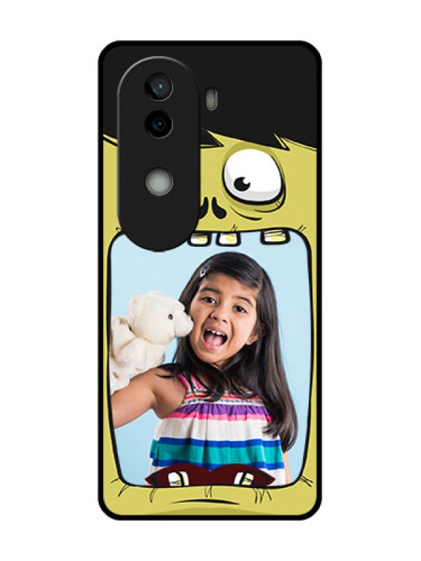 Custom Vivo V40e 5G Custom Glass Phone CaseCartoon Monster Back Case Design
