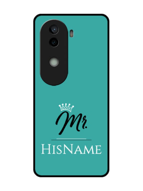 Custom Vivo V40e 5G Custom Glass Phone CaseMr With Name Design