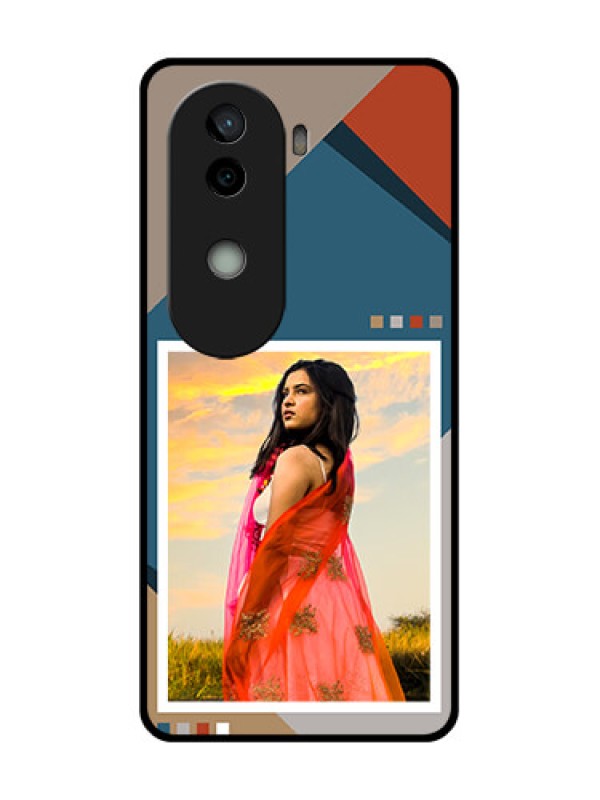 Custom Vivo V40e 5G Custom Glass Phone CaseRetro Color Pallet Design