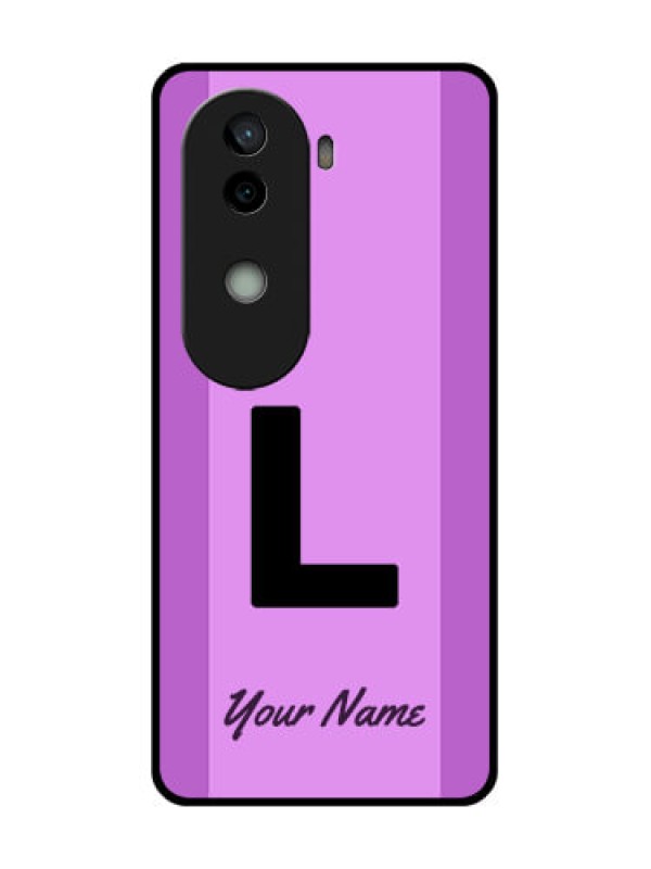 Custom Vivo V40e 5G Custom Glass Phone CaseTricolor Custom Text Design