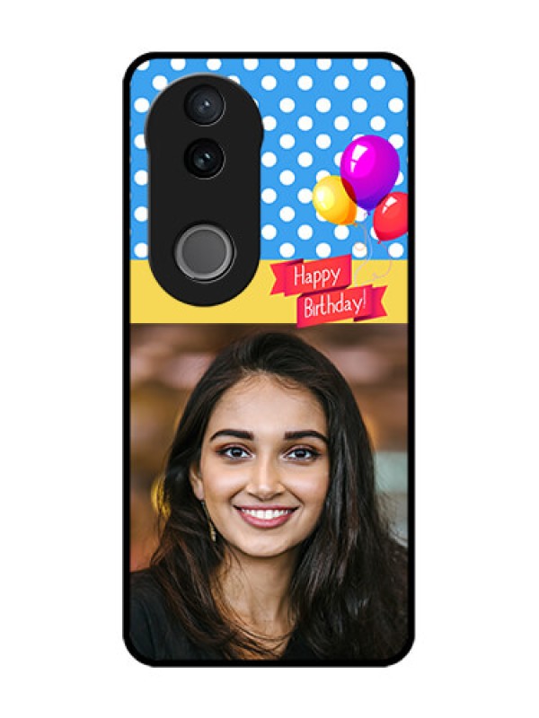 Custom Vivo V50 5G Custom Glass Phone CaseHappy Birthday Design