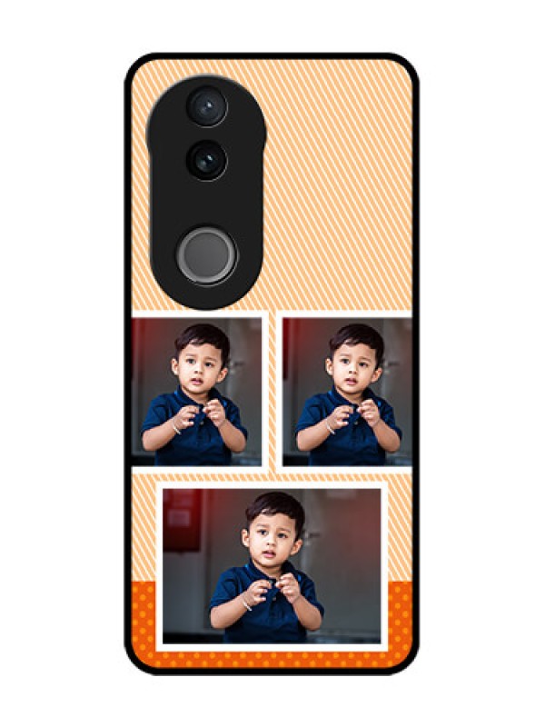 Custom Vivo V50e 5G Custom Glass Phone Case - Bulk Photos Upload Design