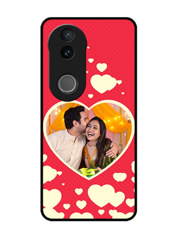 Custom Vivo V50e 5G Custom Glass Phone Case - Love Symbols Phone Cover Design