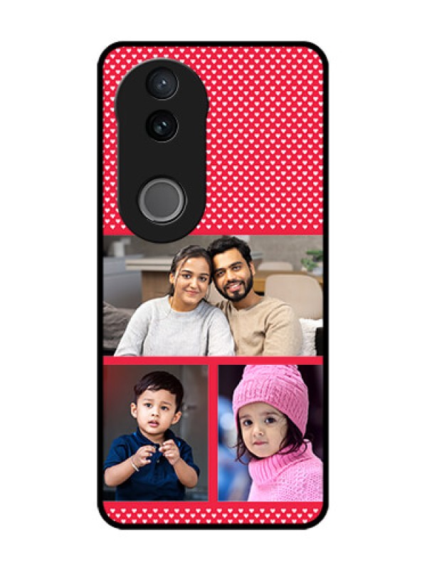 Custom Vivo V50e 5G Custom Glass Phone Case - Bulk Photo Upload Design