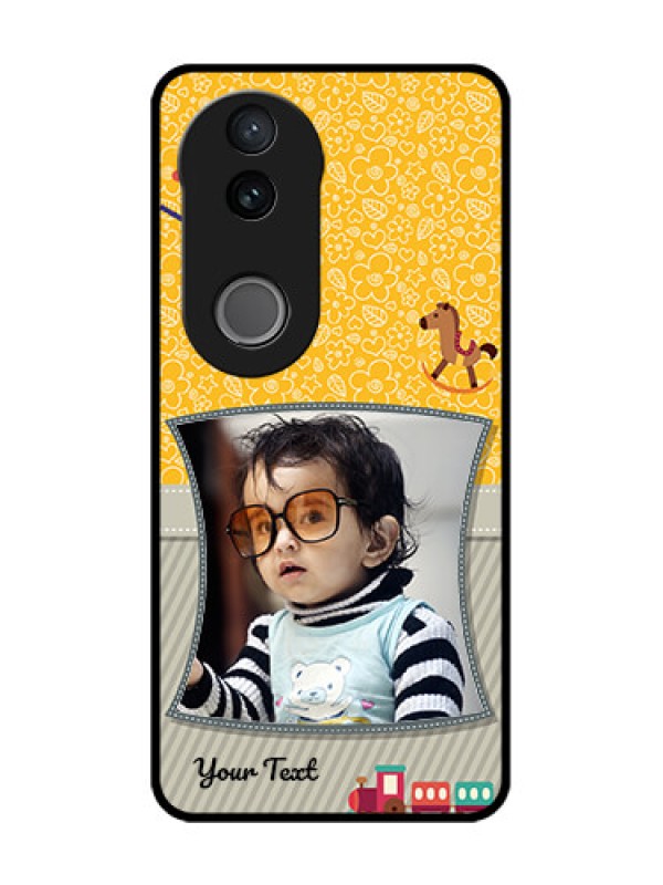 Custom Vivo V50e 5G Custom Glass Phone Case - Baby Picture Upload Design