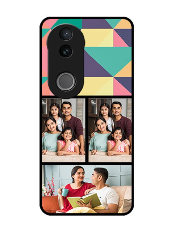 Custom Vivo V50e 5G Custom Glass Phone Case - Bulk Pic Upload Design