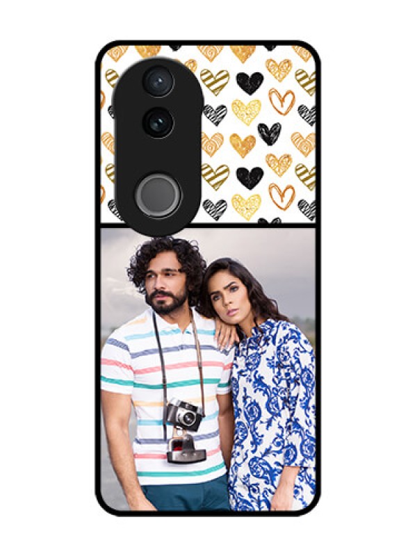 Custom Vivo V50e 5G Custom Glass Phone Case - Love Symbol Design