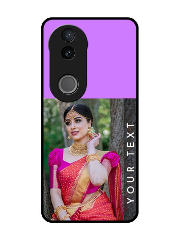 Custom Vivo V50e 5G Custom Glass Phone Case - Birthday Icons Design
