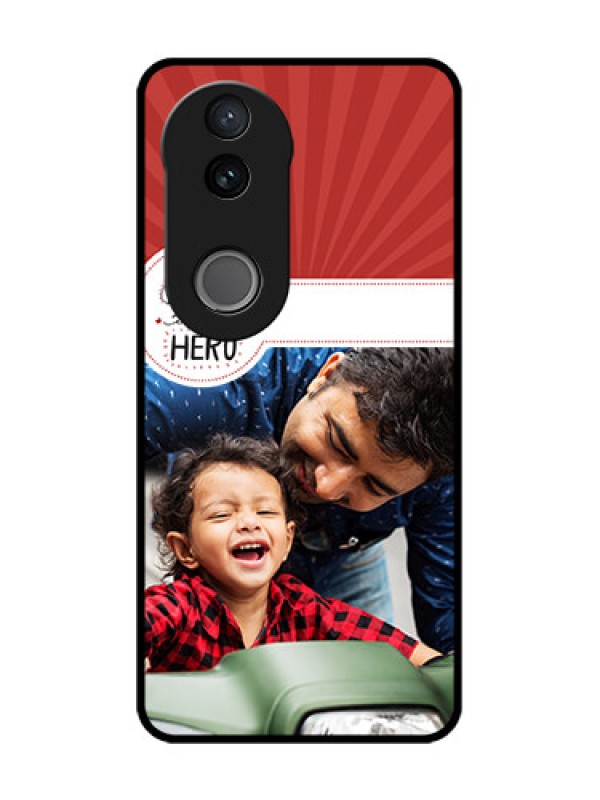 Custom Vivo V50e 5G Custom Glass Phone Case - My Dad Hero Design