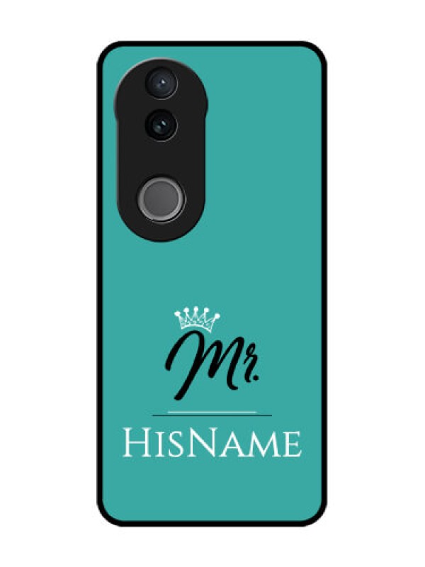 Custom Vivo V50e 5G Custom Glass Phone Case - Mr With Name Design