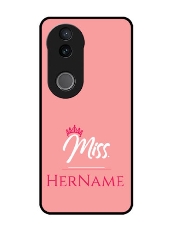 Custom Vivo V50e 5G Custom Glass Phone Case - Mrs With Name Design