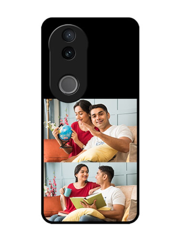 Custom Vivo V50e 5G Custom Glass Phone Case - 2 Images Design
