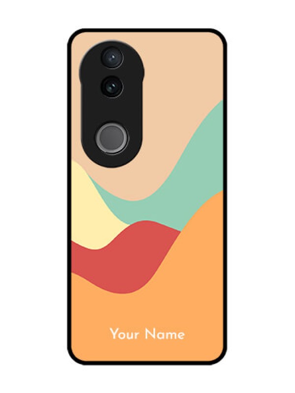 Custom Vivo V50e 5G Custom Glass Phone Case - Ocean Waves Multi - Colour Design