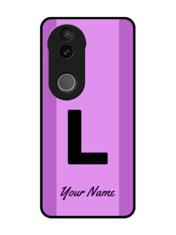 Custom Vivo V50e 5G Custom Glass Phone Case - Tricolor Custom Text Design
