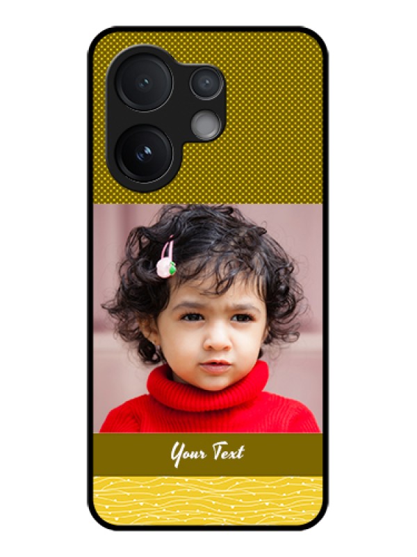 Custom Vivo V60 5G Custom Glass Phone Case - Simple Green Color Design