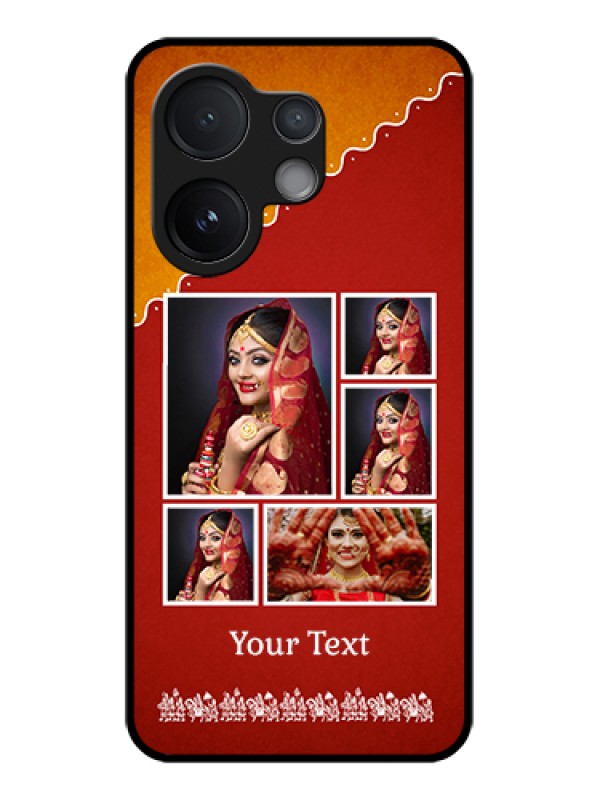 Custom Vivo V60 5G Custom Glass Phone Case - Wedding Pic Upload Design