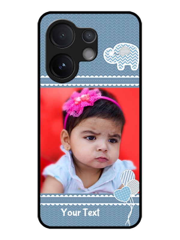 Custom Vivo V60 5G Custom Glass Phone Case - With Kids Pattern Design