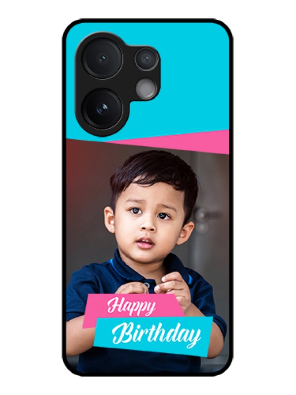 Custom Vivo V60 5G Custom Glass Phone Case - Image Holder With 2 Color Design