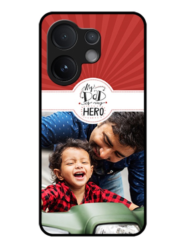 Custom Vivo V60 5G Custom Glass Phone Case - My Dad Hero Design