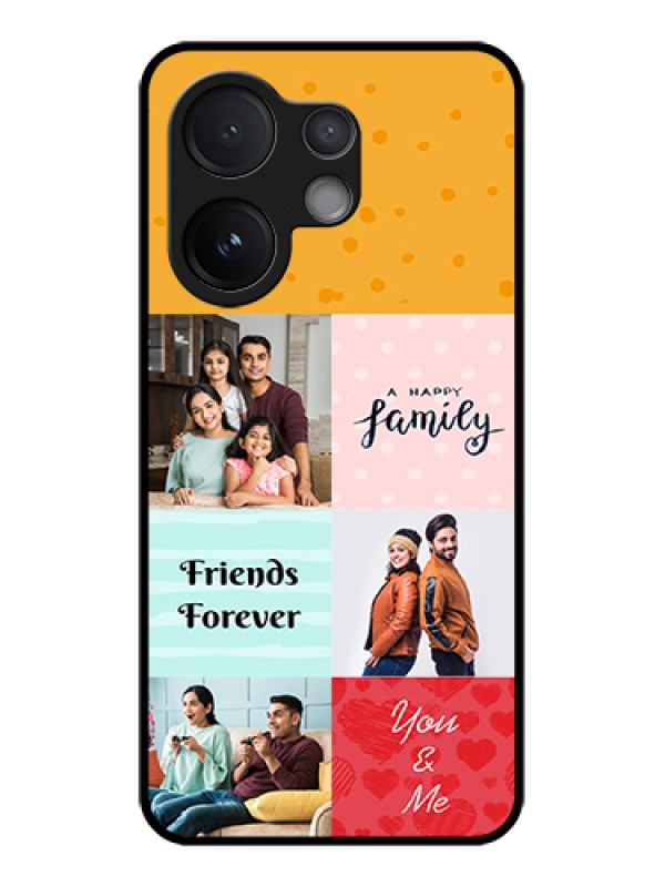 Custom Vivo V60 5G Custom Glass Phone Case - Images With Quotes Design