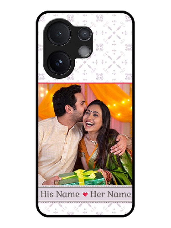 Custom Vivo V60 5G Custom Glass Phone Case - With Photo And Ethnic Design